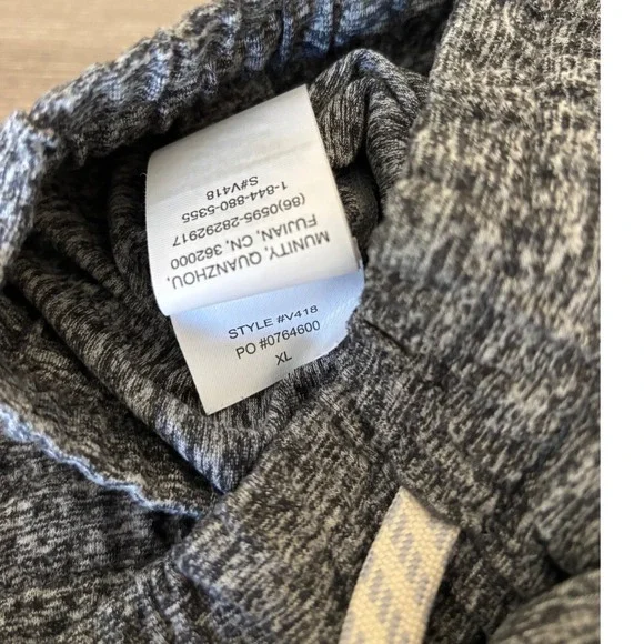 Vuori Mens XL Ponto Performance Pants Charcoal Heather Grey Joggers Athleisure - Picture 5 of 10